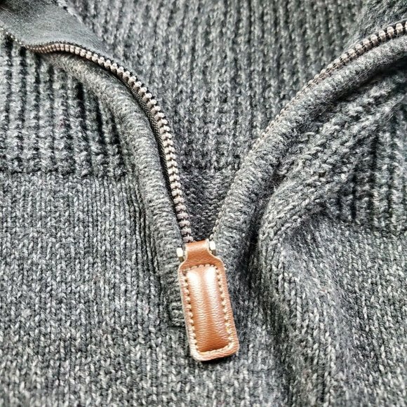 Coleman Mens XL Gray Sweater 1/4 Zip Long Sleeve Outdoors Casual Winter Warm - Picture 4 of 11